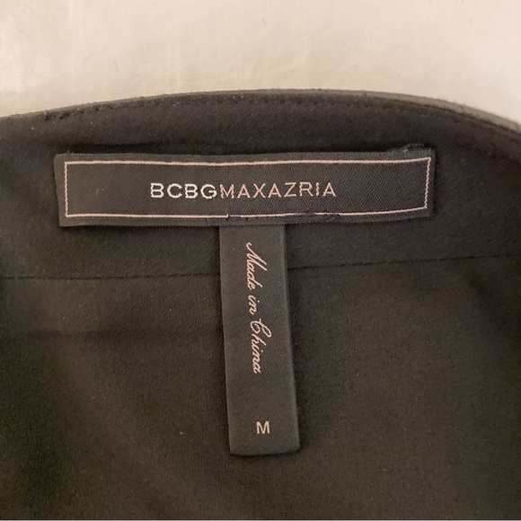 BCBG MAXAZRIA BLACK VEGAN LEATHER PENCIL SKIRT SZ MEDIUM—STUNNING! - Picture 7 of 13